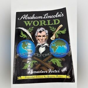 Abraham Lincoln's World Book by Genevieve Foster - Black Cover